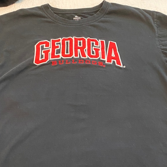 Knights Apparel Georgia Bulldogs Black and Red Tee Size XL - Picture 1 of 4